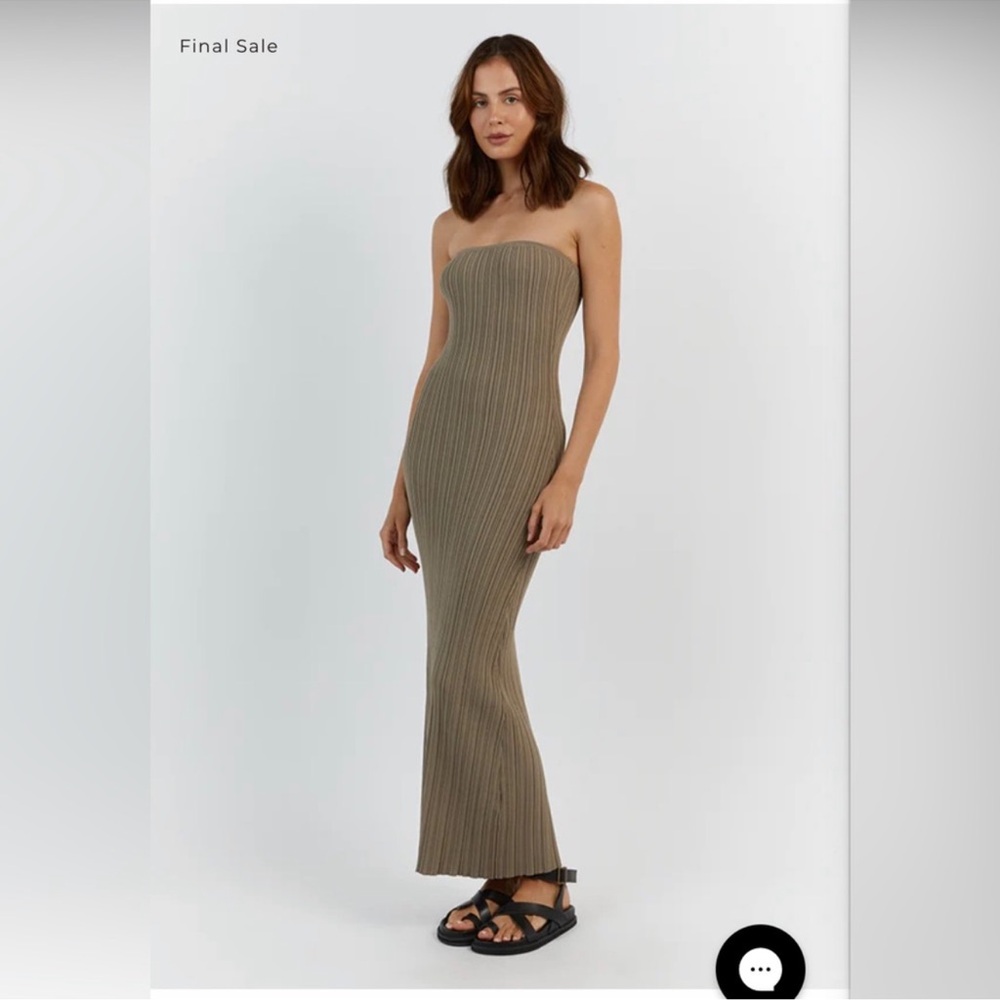 DISSH Sienna Moss Midi Dress - size XXL